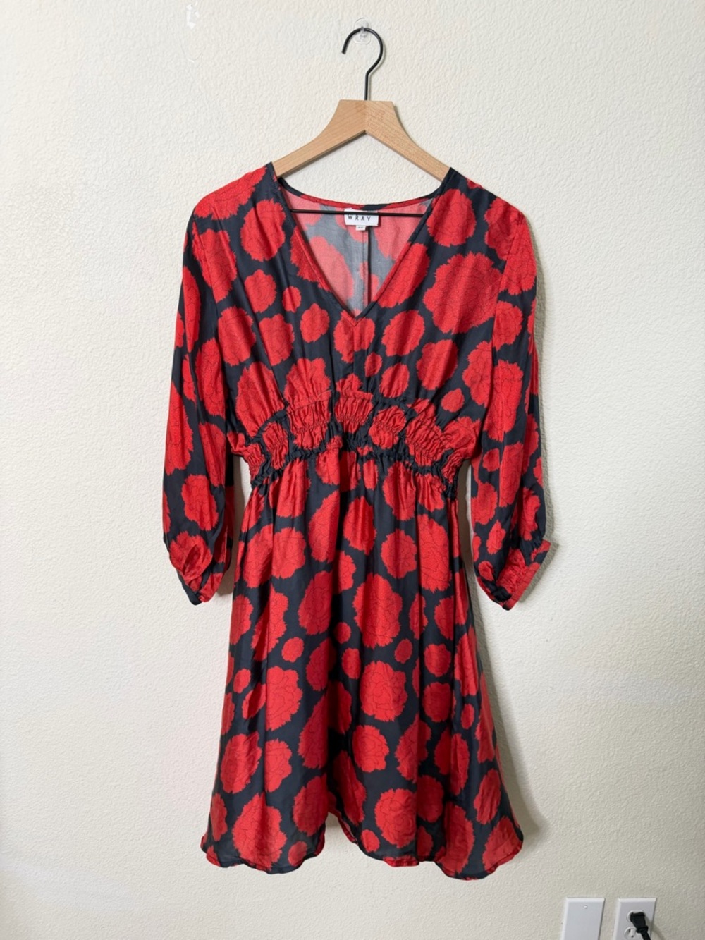 Wray Red Carnations‎ Mini Dress Womens Size XS - Picture 2 of 7